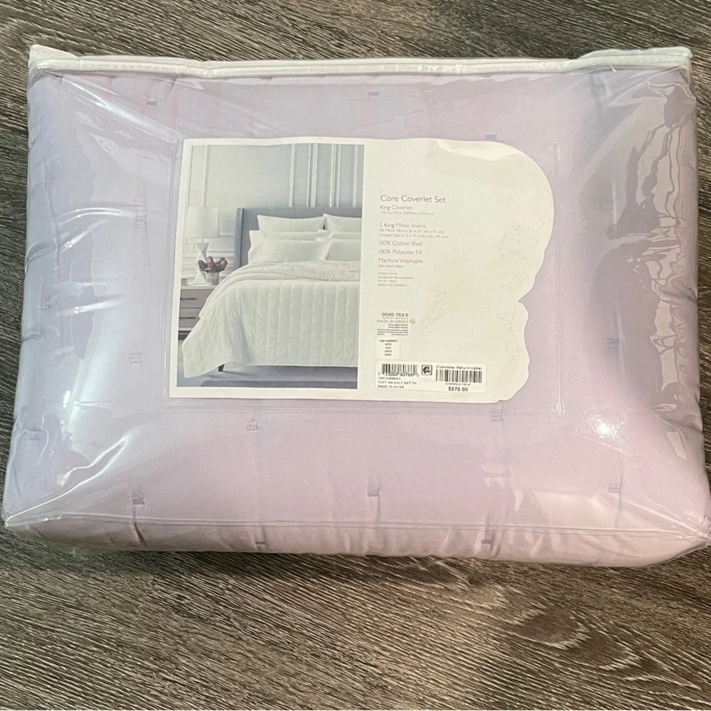 Sky $270 Soft Purple King Comforter Set NEW